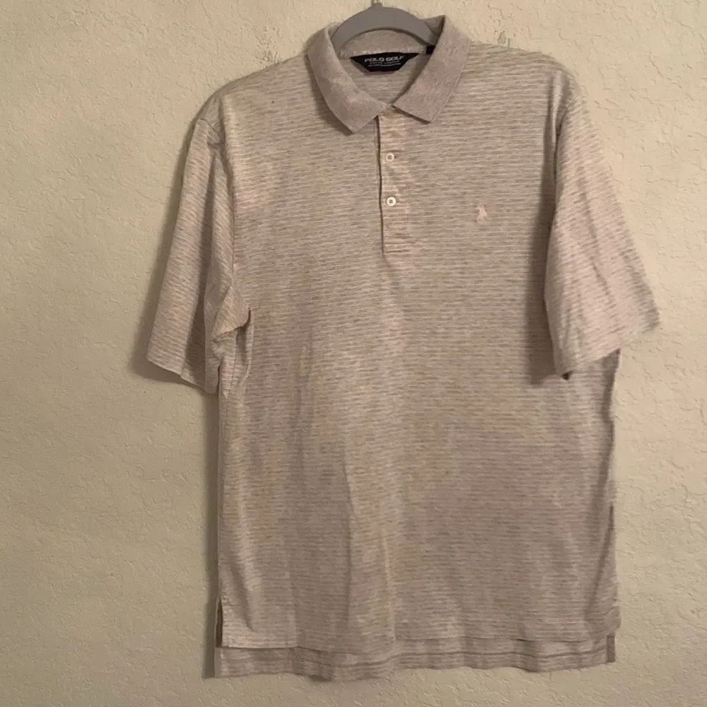 Polo Golf Ralph Lauren Cotton Stripped Short Sleeve Size M